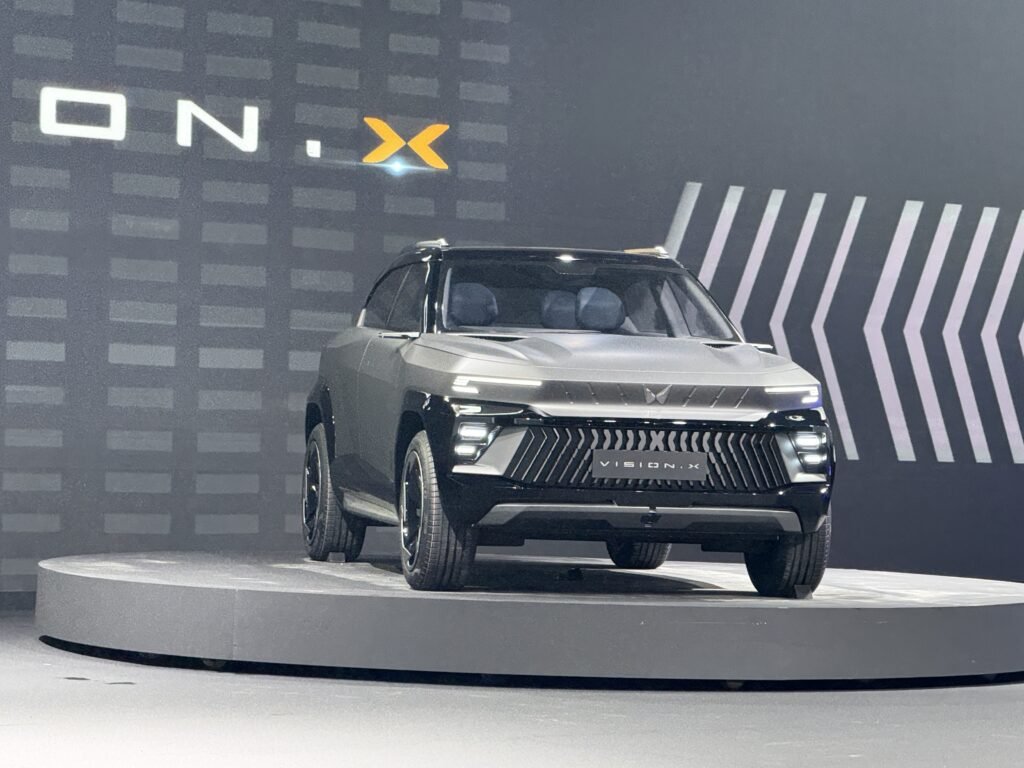 Mahindra Vision X Coupe-SUV Concept Front and Side View