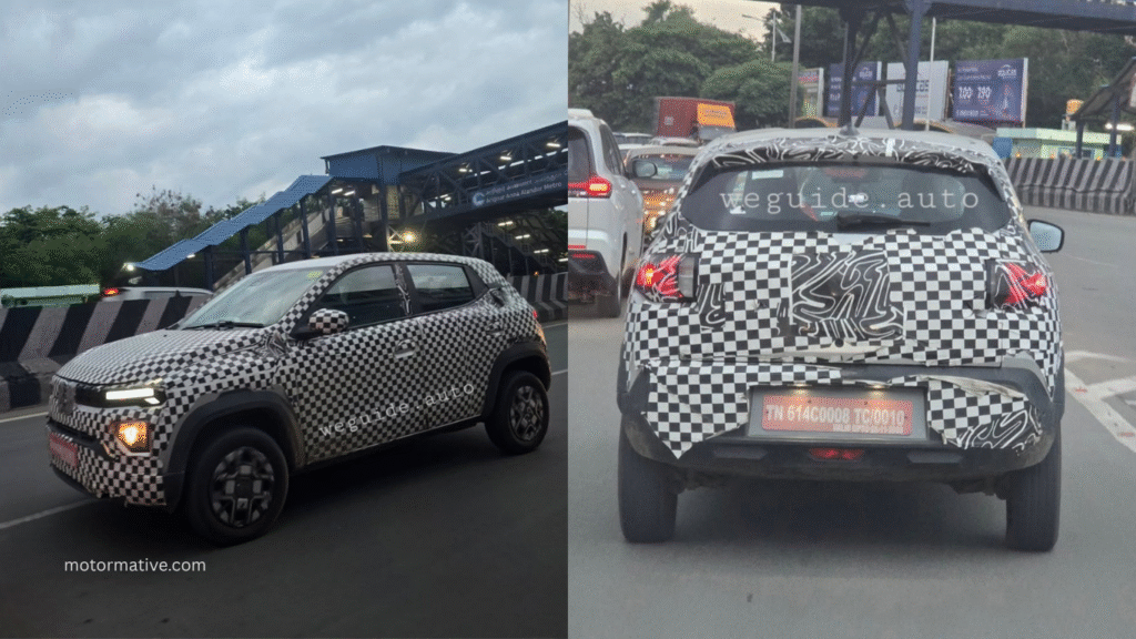 Renault Kwid EV Front and Rear Design with Interior Features