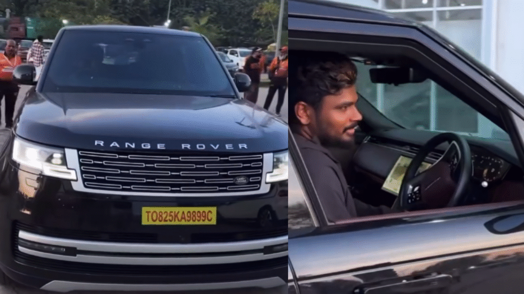 Sanju Samson Range Rover