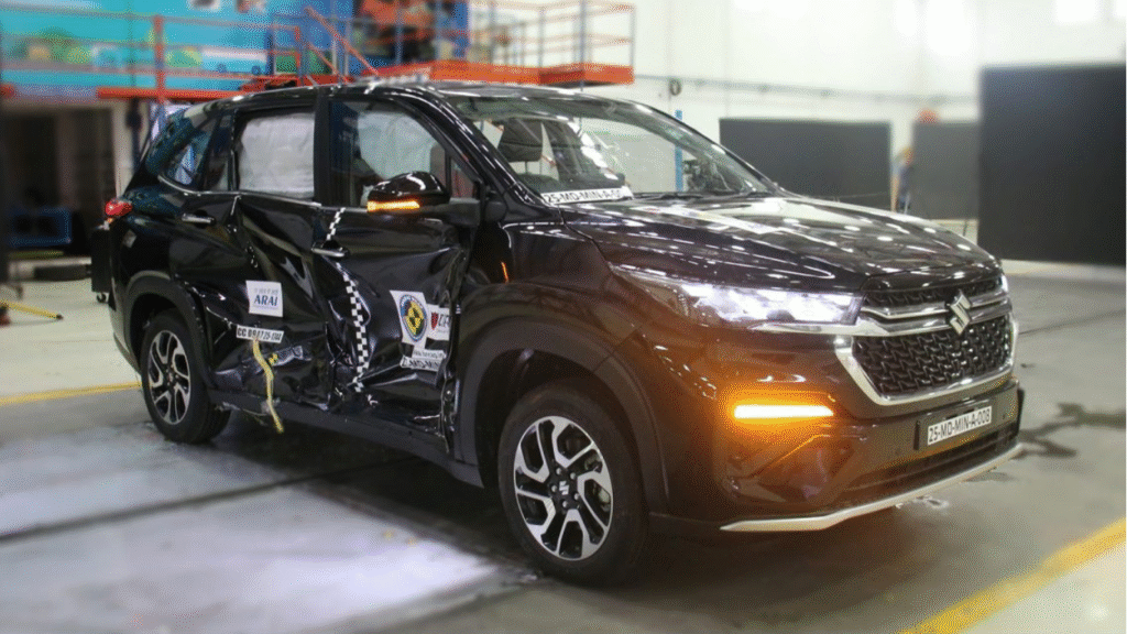Maruti Suzuki Invicto Bharat NCAP Crash Test 5 Star Rating