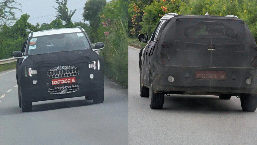 New Generation Kia Seltos 2026 spotted in India during testing, featuring updated design and vertical LED headlights