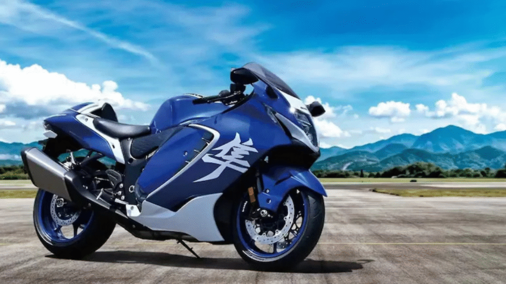 Suzuki Hayabusa Special Edition in blue and white color revealed overseas