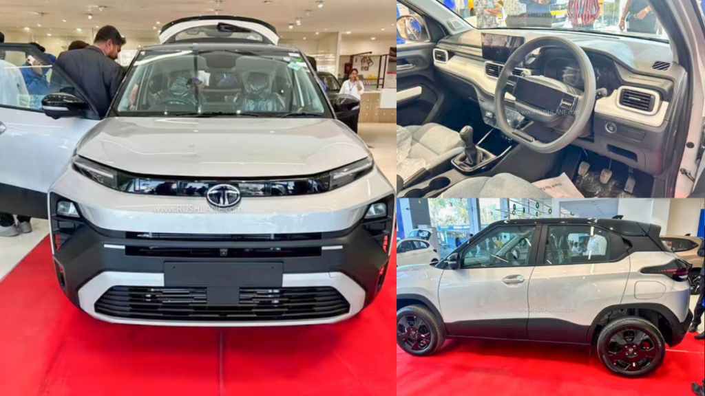 New Tata Punch Facelift SUV spotted at a dealership in India ahead of its launch