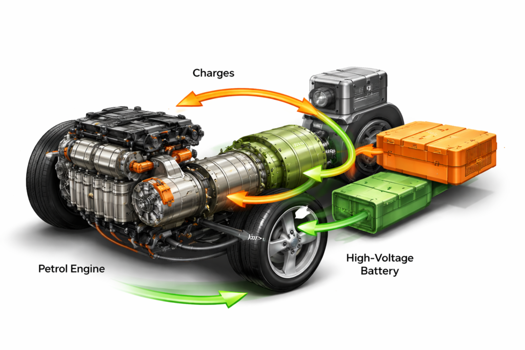Hybrid Vehicle powertrain system overview
