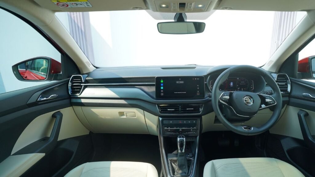 Kushaq Facelift 2026 Dashboard Layout