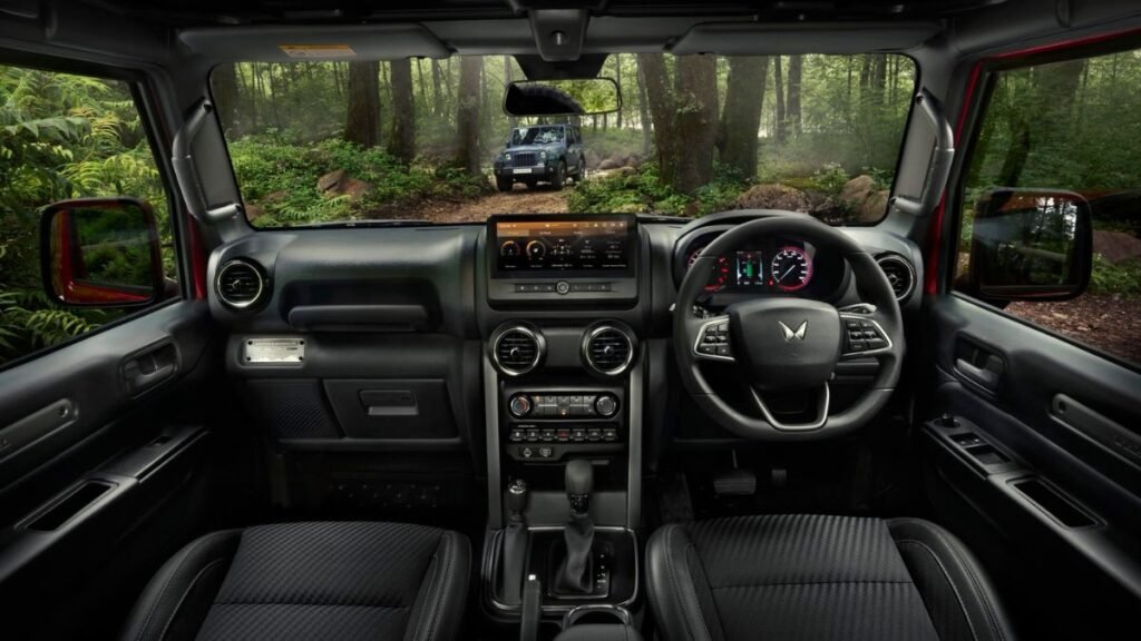 Mahindra Thar Dashboad Layout