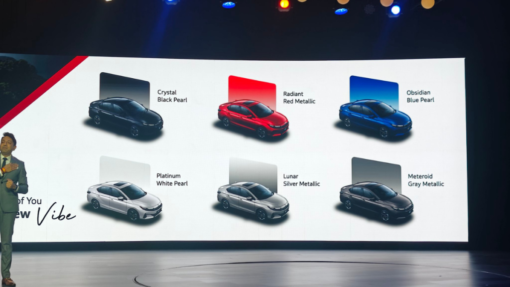 Honda City Facelift Colour Options