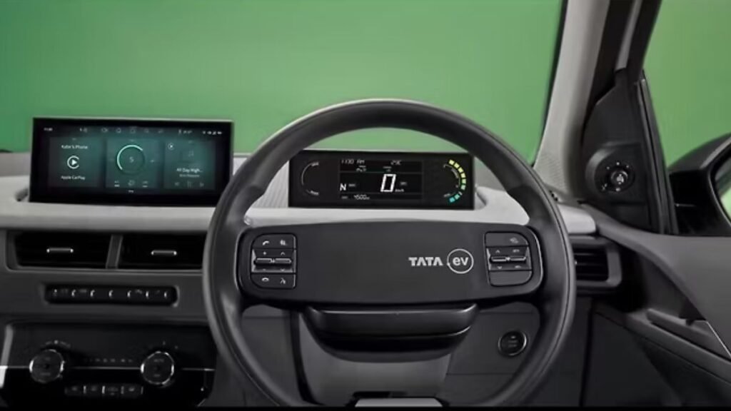 New Tata Tiago EV Dashboard Layout