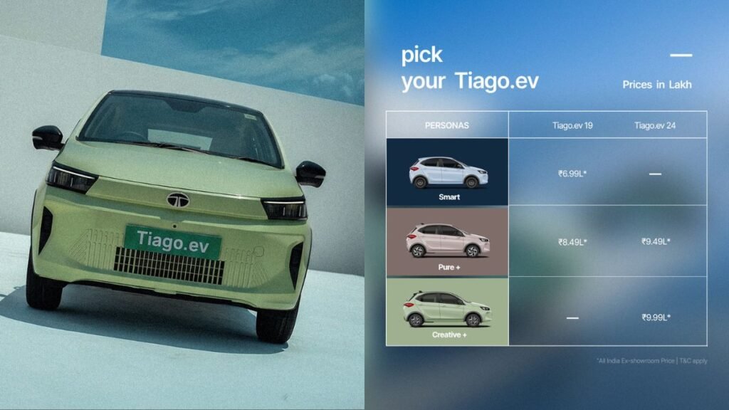 New Tata Tiago EV Price List