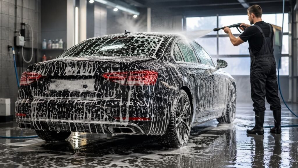 Car washing mistakes that can damage paint, brakes and engine parts