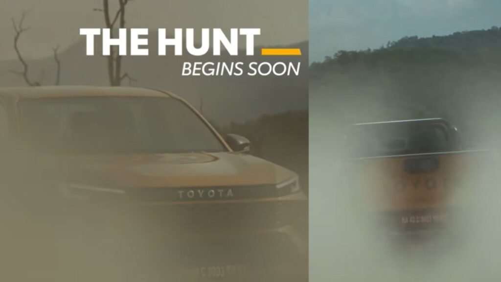 New Toyota Hilux Teased showing redesigned front fascia, premium cabin and 12.3-inch infotainment system