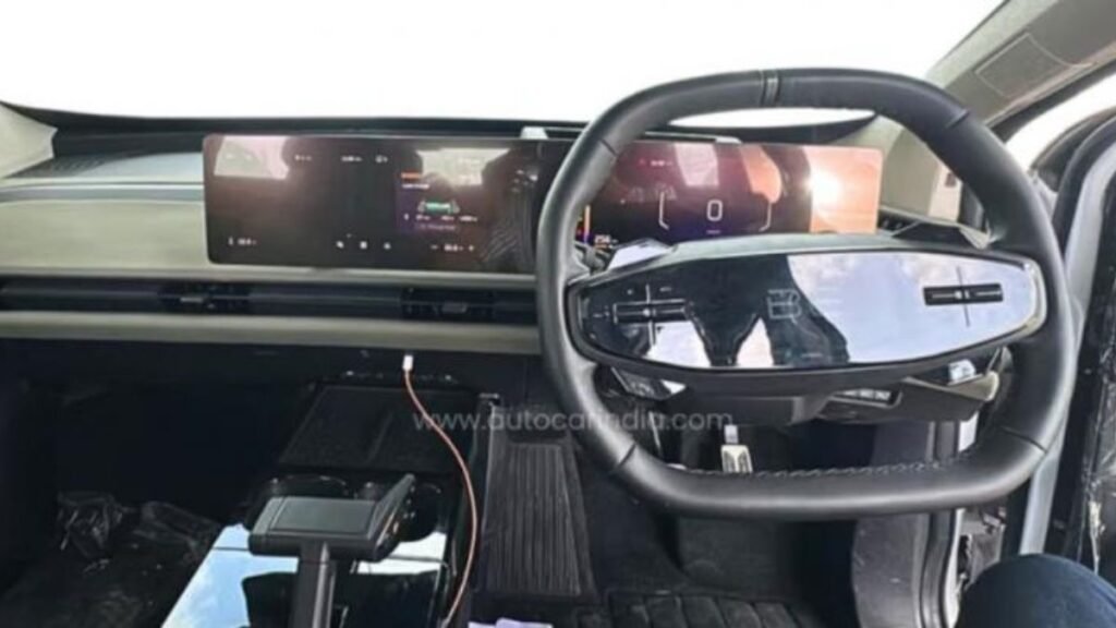 Mahindra BE 6 updated dashboard featuring redesigned cabin and expected triple screen setup