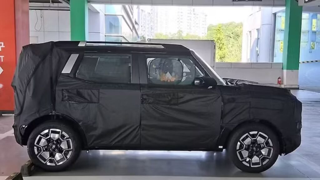 Hyundai Compact Electric SUV concept showcasing the upcoming sub-4m electric SUV for India