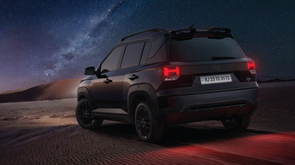 Hyundai Exter Knight Edition rear design