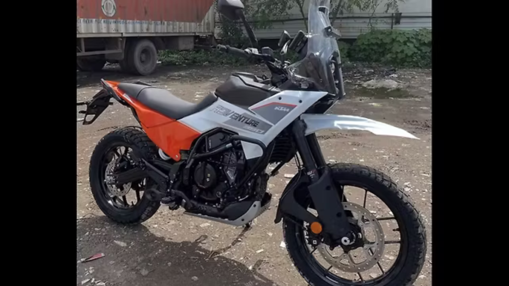 KTM 390 Adventure with new dual-tone graphics and updated colour scheme