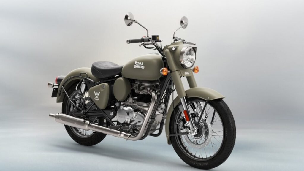Royal Enfield Classic 350 Gorkha Edition motorcycle in exclusive Gorkha Green colour
