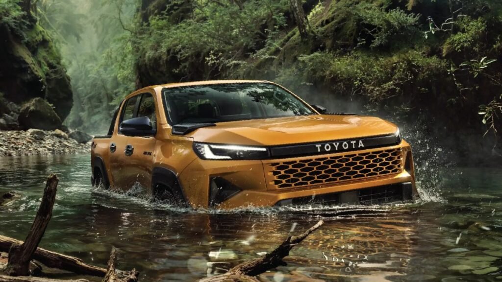 Hilux facelift under water