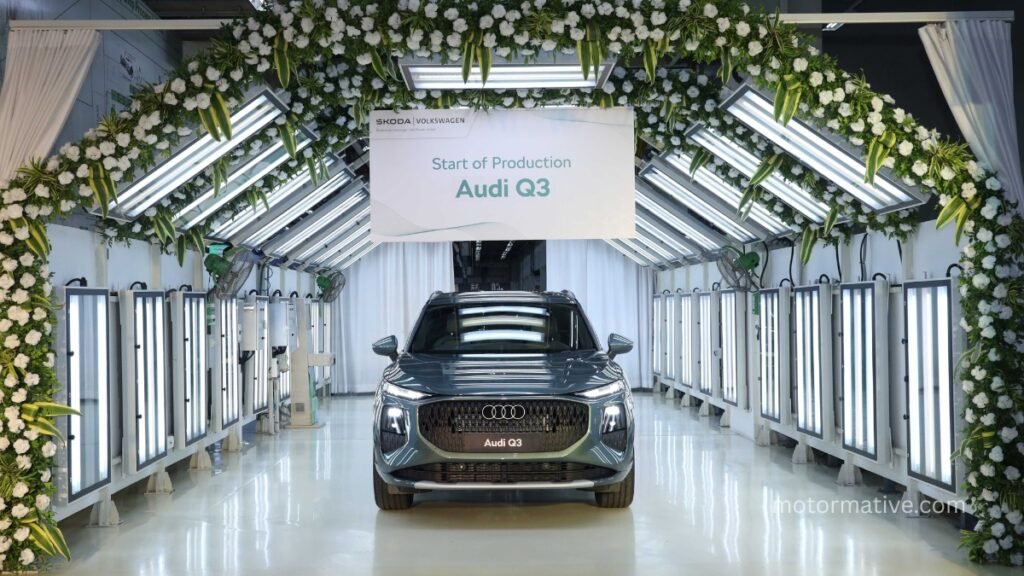 New Audi Q3 SUV with updated design and LED lighting for the Indian market