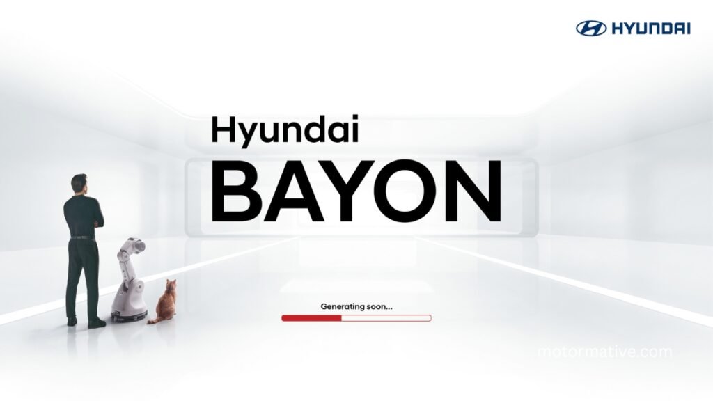 Hyundai Bayon SUV showing its upright front and modern exterior design