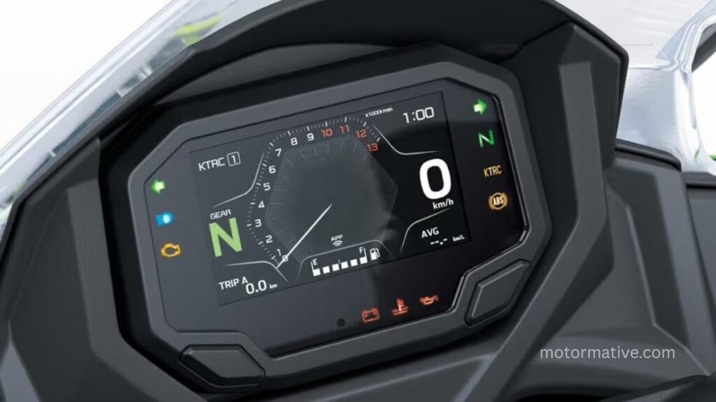 Kawasaki Ninja 650 TFT instrument cluster