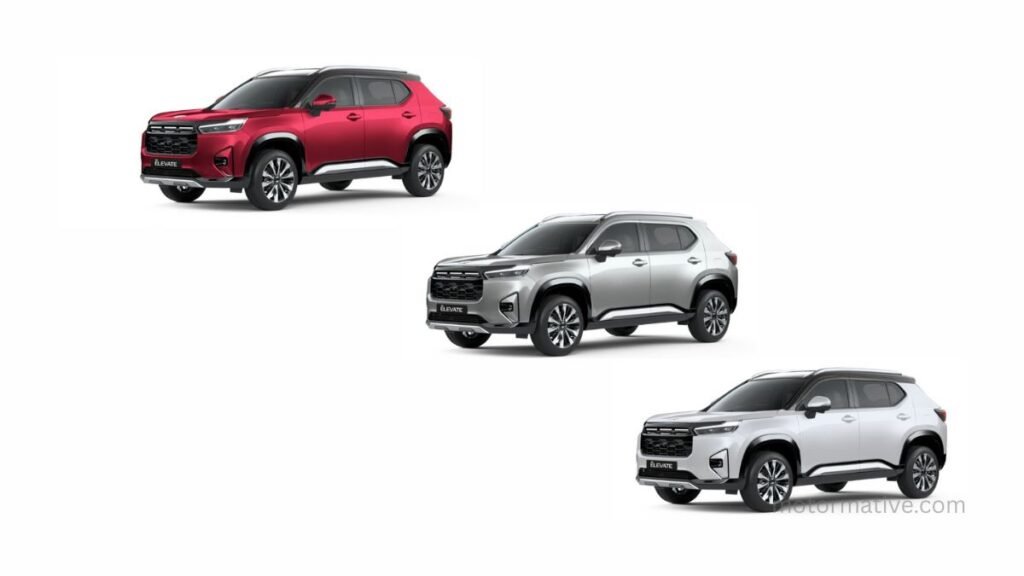 Honda Elevate Facelift Colour Options