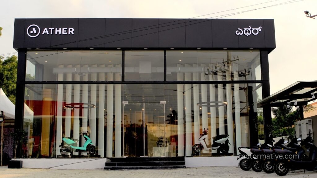 Ather electric scooter marking the 8 lakh sales milestone in India