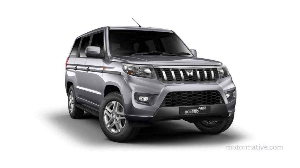 Mahindra Bolero Neo Plus SUV showing its exterior design